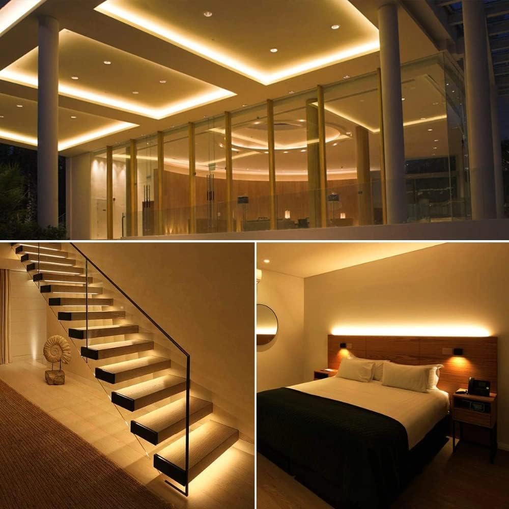 شريط إضاءة LED – 150 سم، أبيض دافئ، يعمل بالبطاريات (3×AA)