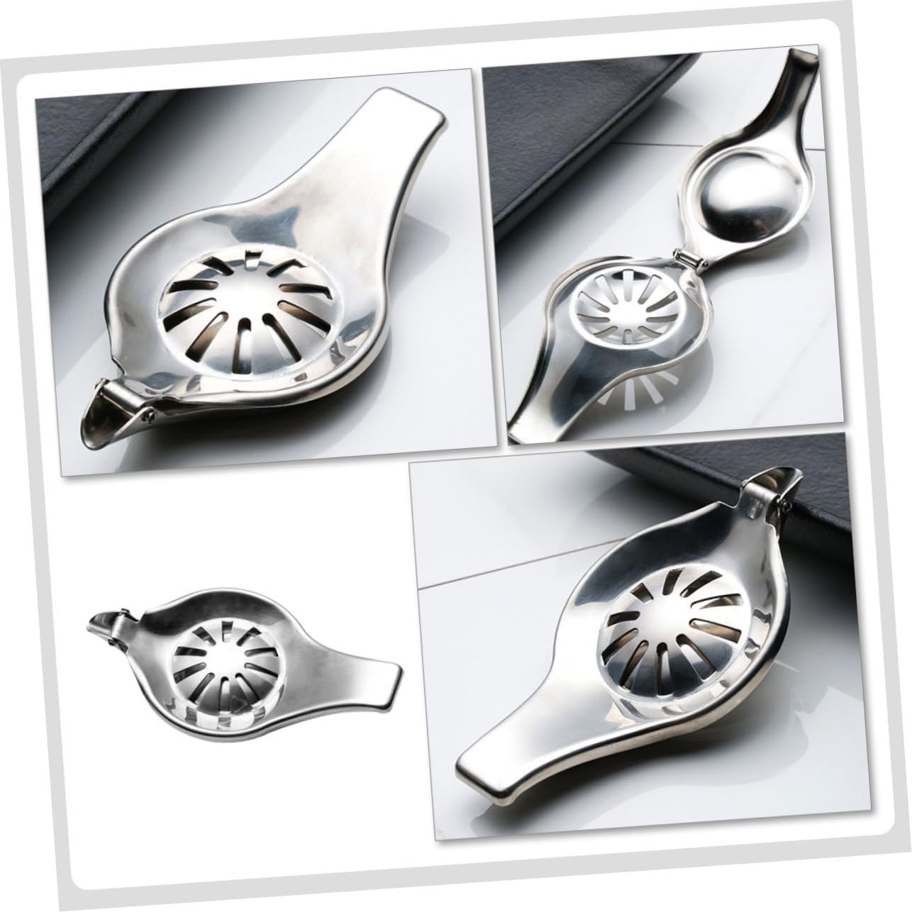 🍋 عصارة ليمون يدوية من الفولاذ المقاوم للصدأ  عصير نقي… بلمسة عملية وأناقة معدنية