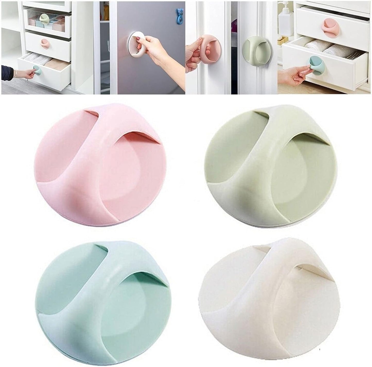 مقبض بلاستيك متعدد الاستخدامات 4 قطع