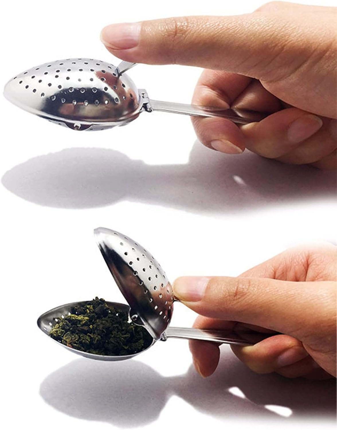 Stainless Steel Coffee Tea Strainer Safe and Easy to Clean Silver Mesh Spoon Home Accessories Durable Loose Leaf Tea Strainer