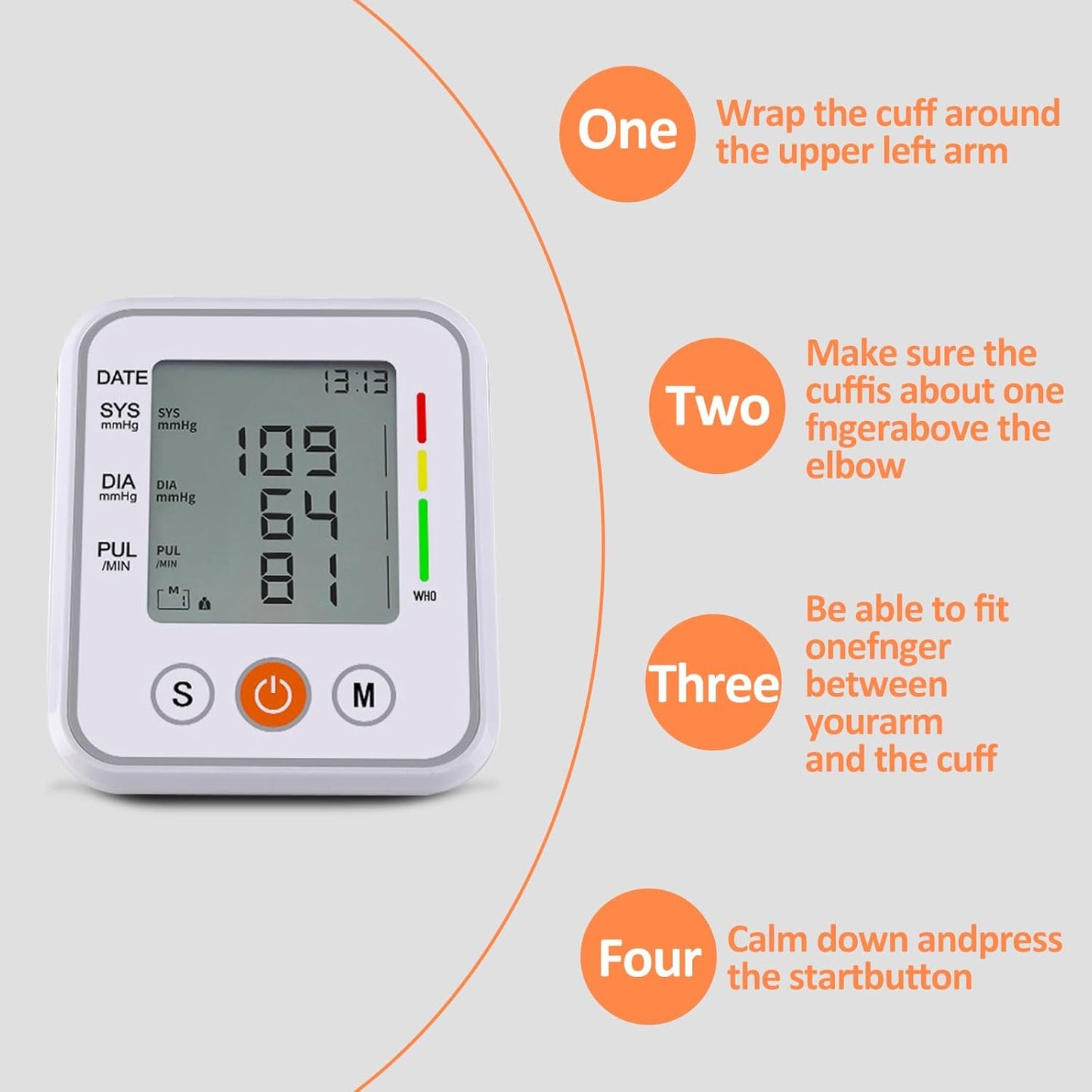 جهاز قياس ضغط الدم الإلكتروني الناطق الأوتوماتيكي بالكامل على شكل ذراع يعمل بالكهرباء او البطاريات