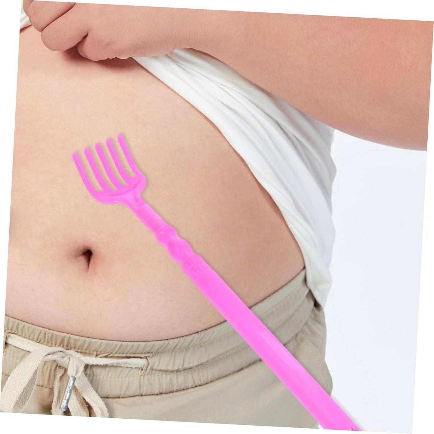 أداة حك الظهر - حكاكة  مع كرتة- بيسة -  لبيسة حذاء بمقبض طويل وأداة تدليك للظهر للرجال والنساء والأطفال والأحذية والعائلة