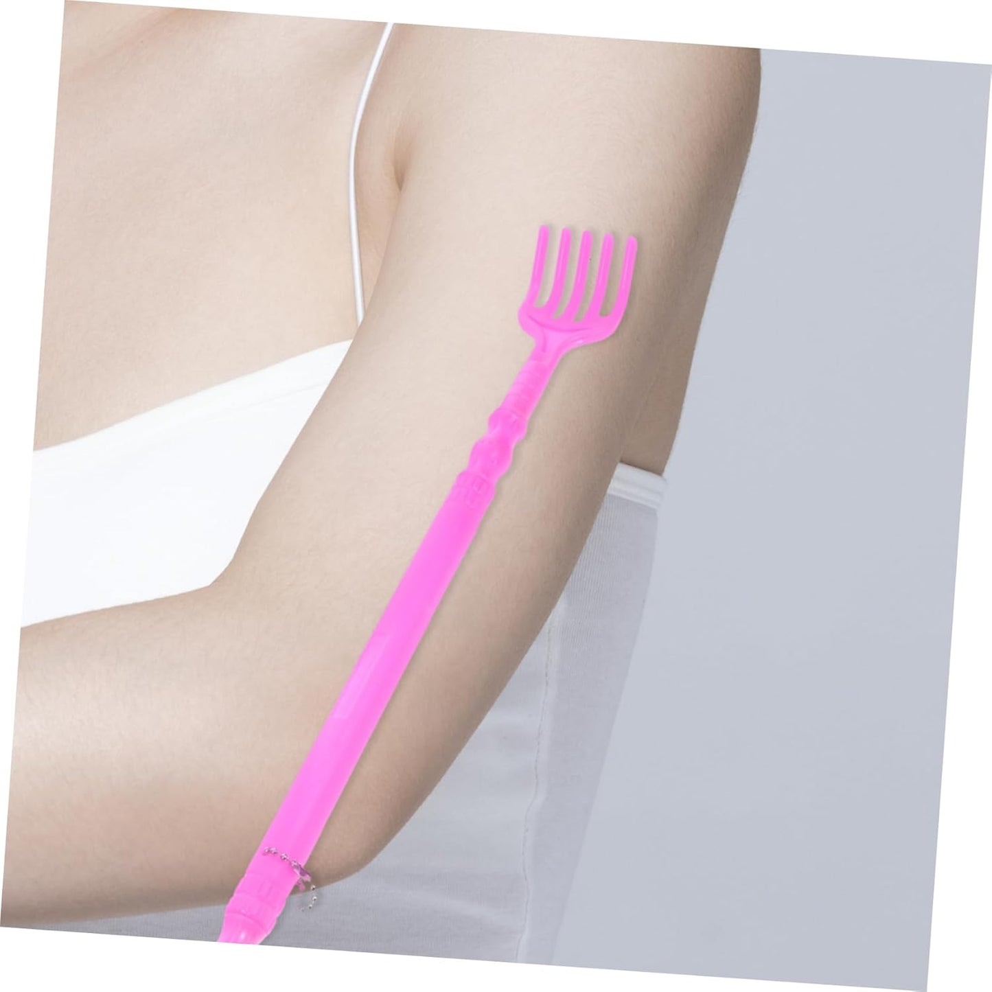 أداة حك الظهر - حكاكة  مع كرتة- بيسة -  لبيسة حذاء بمقبض طويل وأداة تدليك للظهر للرجال والنساء والأطفال والأحذية والعائلة