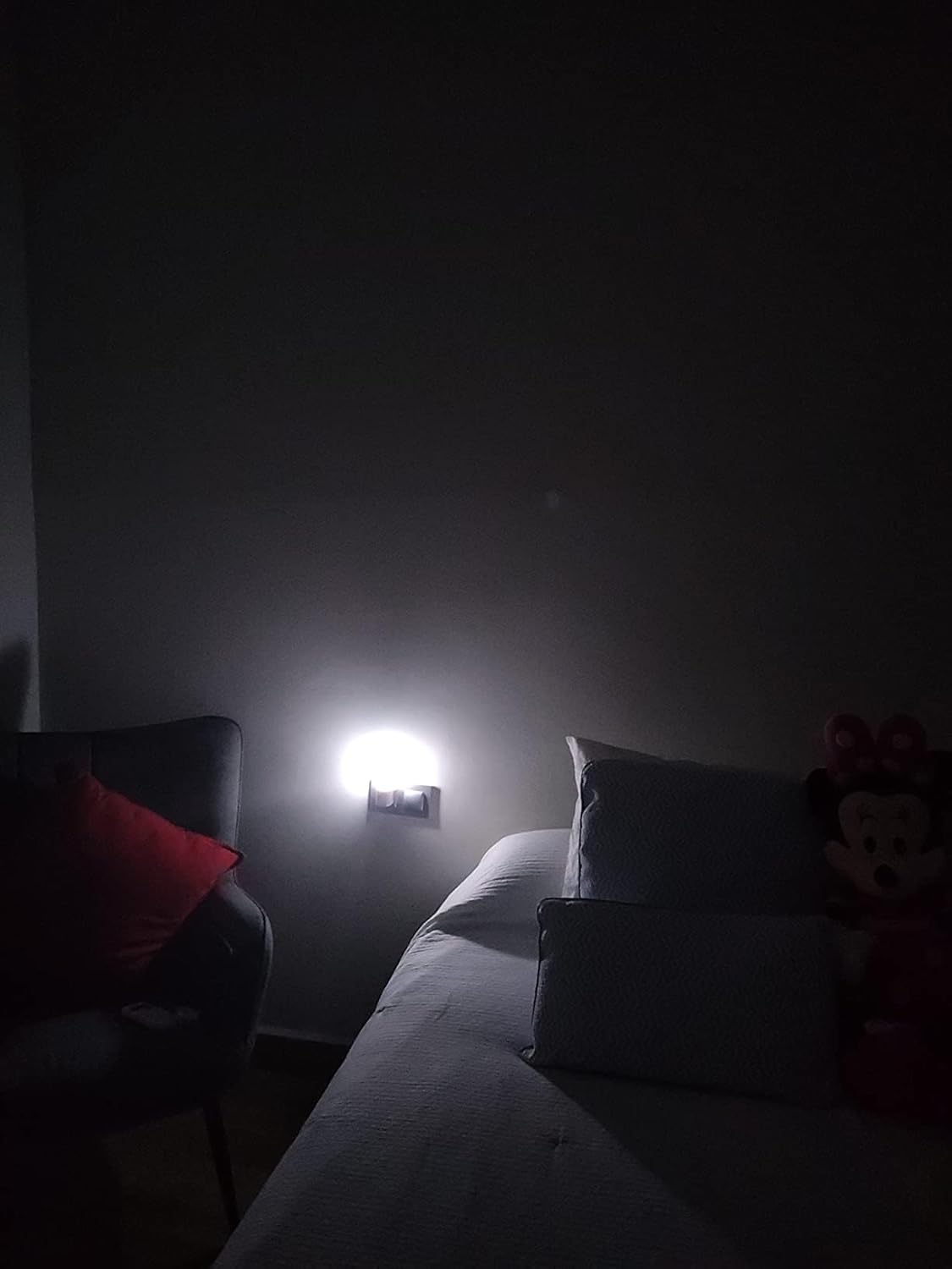 ضوء ليد ليلي مصباح طوارئ ليلي صغير لغرفة نوم الأطفال والمنزل