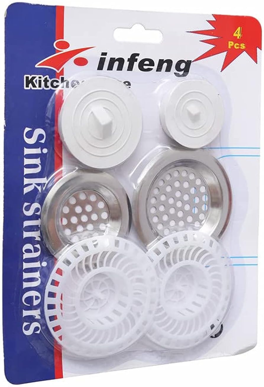 طقم سدادة ومصفاة تصريف الحوض 6 قطع – حل عملي لمشاكل التصريف!