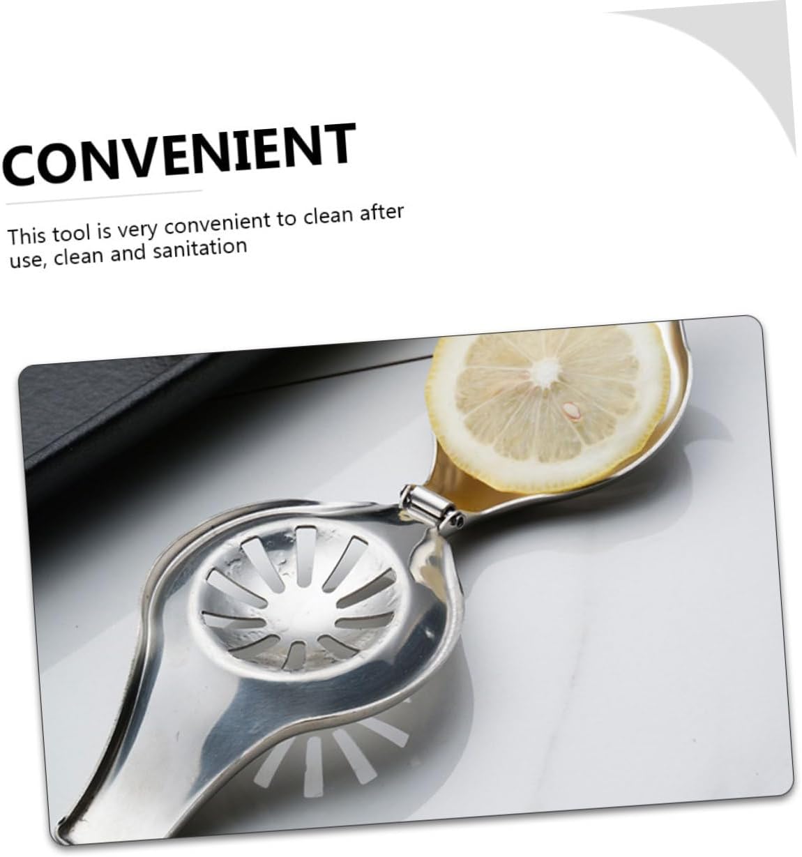 🍋 عصارة ليمون يدوية من الفولاذ المقاوم للصدأ  عصير نقي… بلمسة عملية وأناقة معدنية