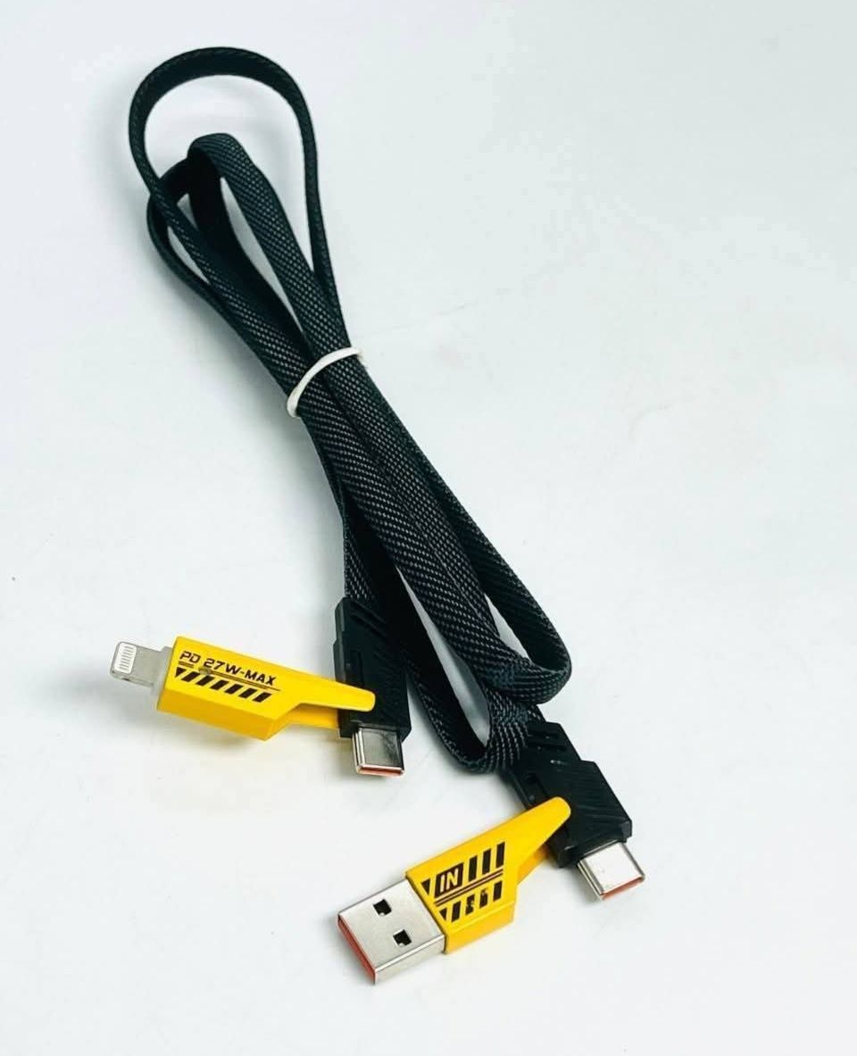 وصلة شاحن سريع متعددة المنافذ 4 في 1 – USB Cable