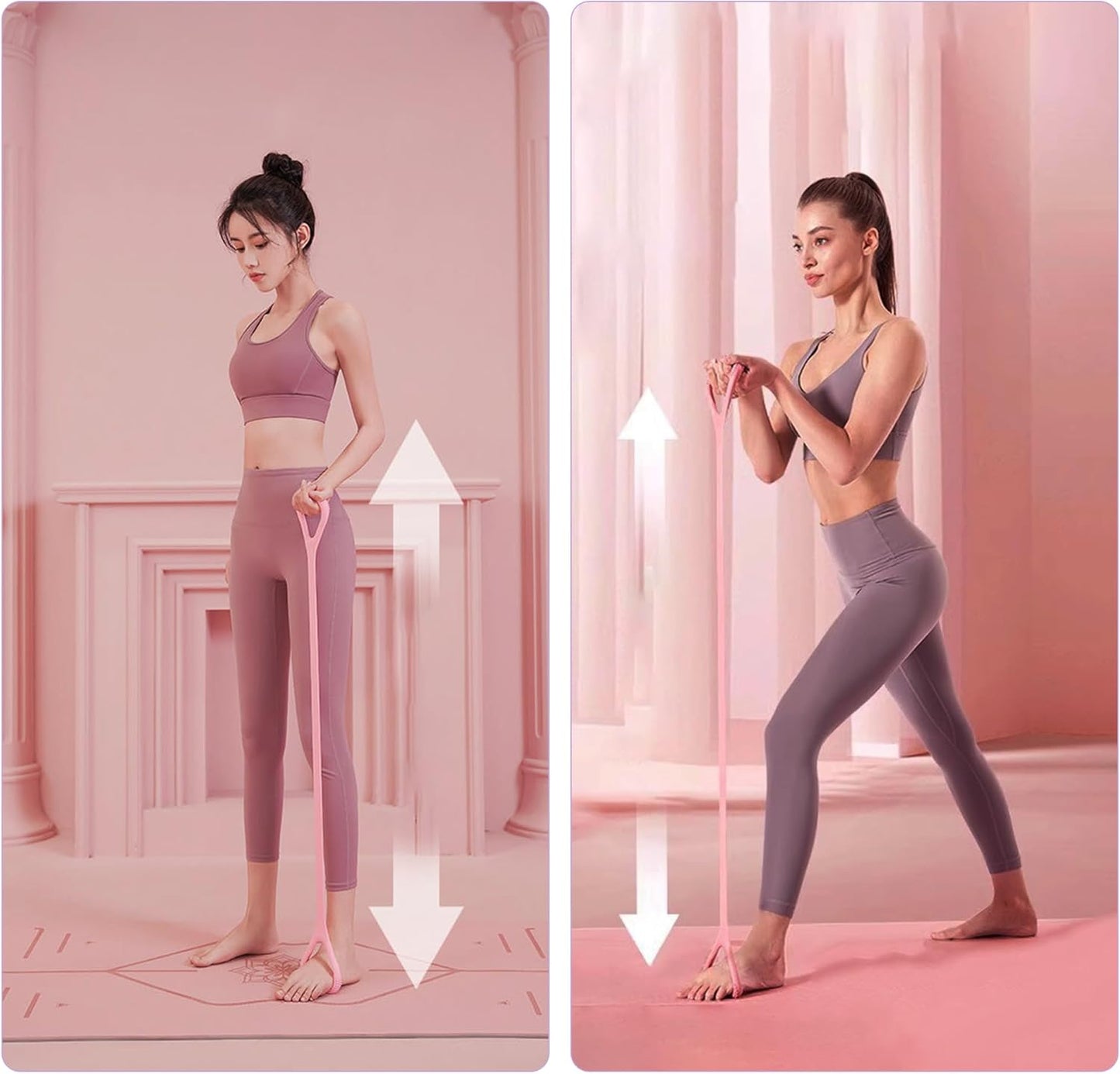 حبل سحب لممارسة تمارين المقاومة العامة، خفيف الوزن للغاية، تمارين الجلوس واليوغا واللياقة البدنية