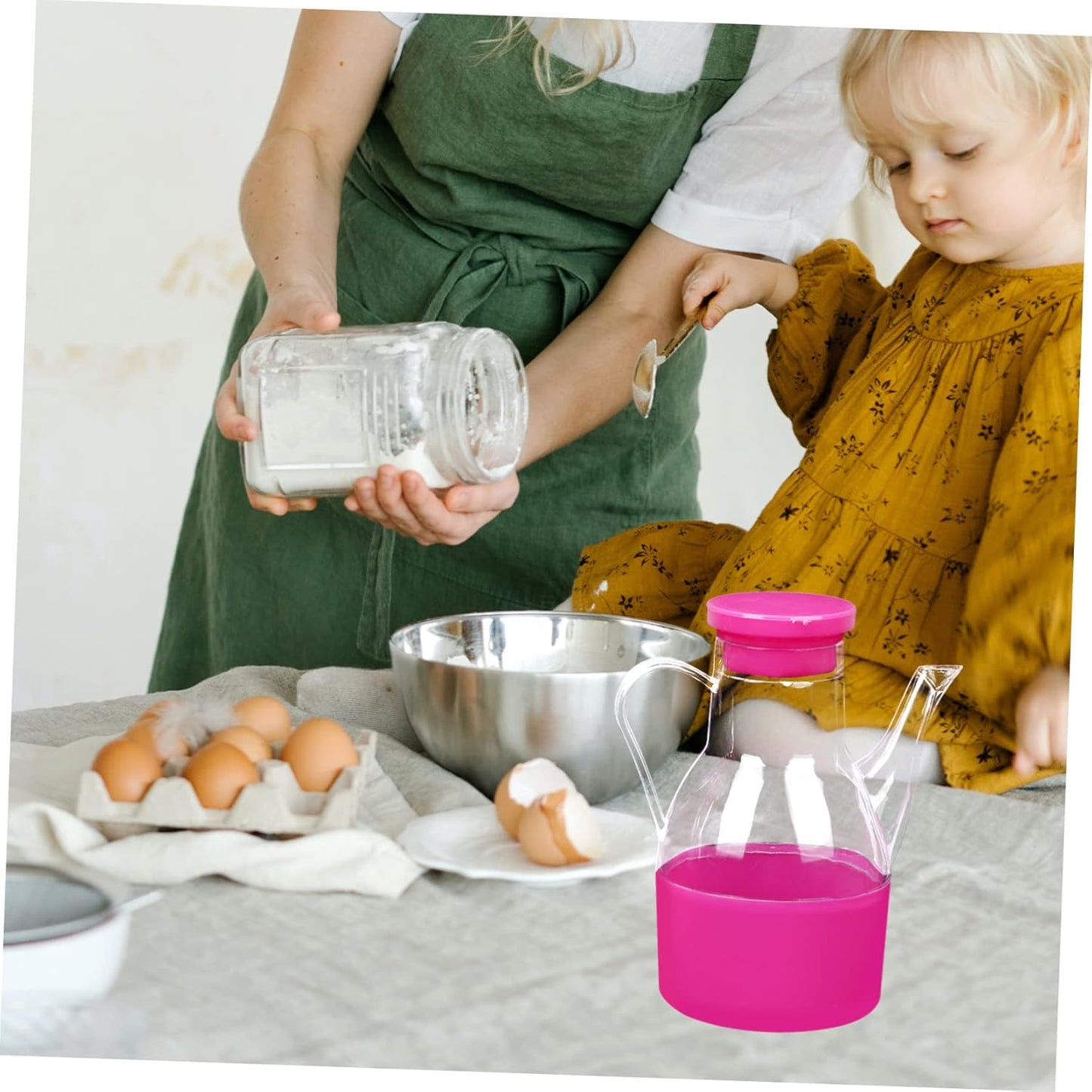 ابريق زيت متعدد الوظائف وحاويات التوابل للمطبخ مثالية للزيت والخل وصلصة الصويا والتوابل السائلة الأخرى 15×12 سم