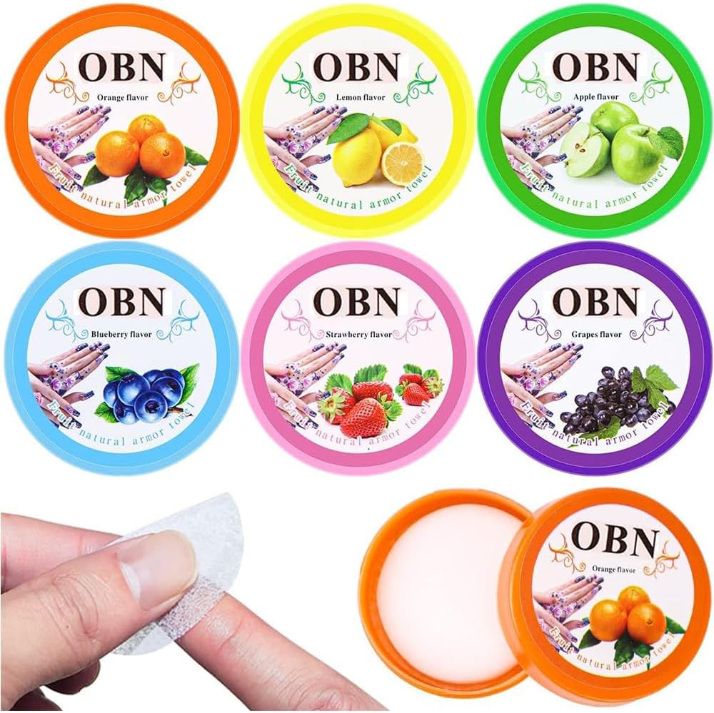 مناديل لازالة طلاء الاظافر معطرة سهلة الحمل وخالية من الوبر