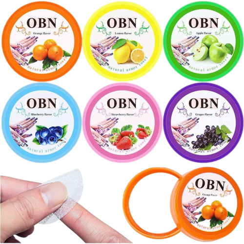 مناديل لازالة طلاء الاظافر معطرة سهلة الحمل وخالية من الوبر