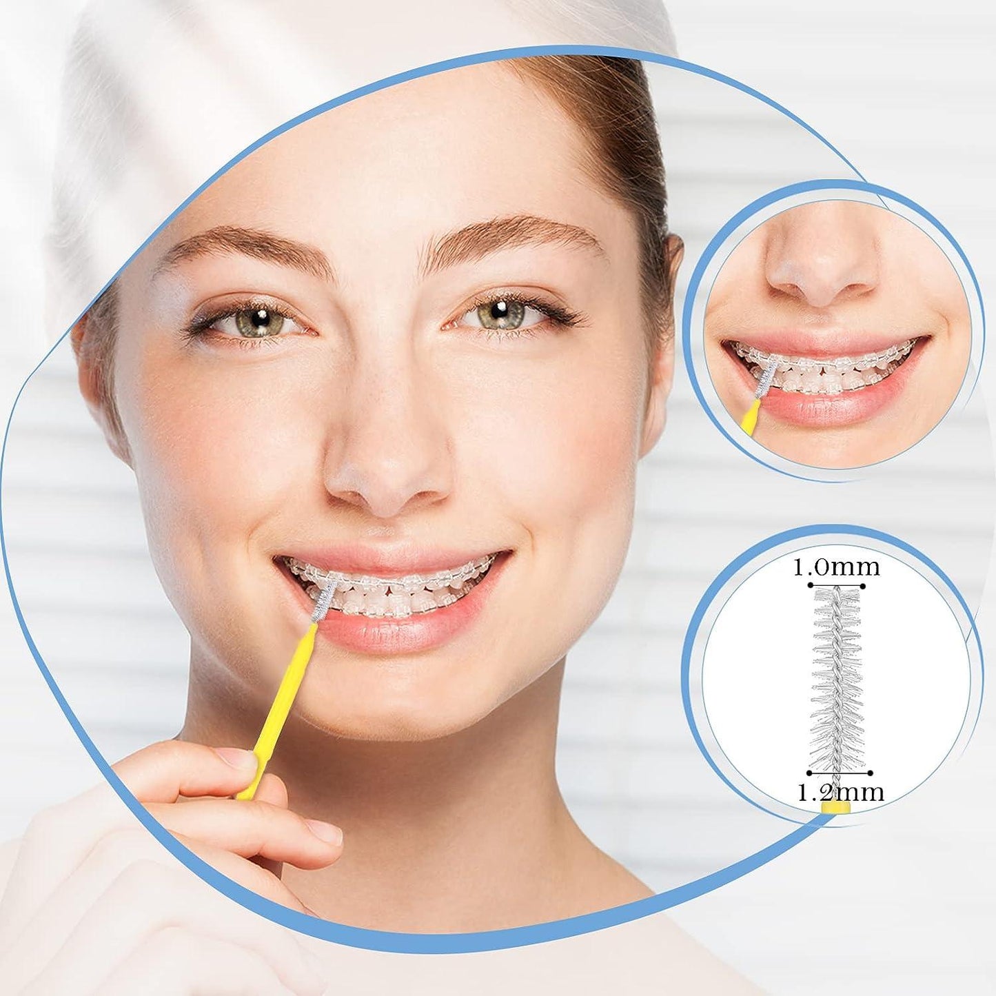 🪥 Toothbrush Set - 8 soft-colored pieces!