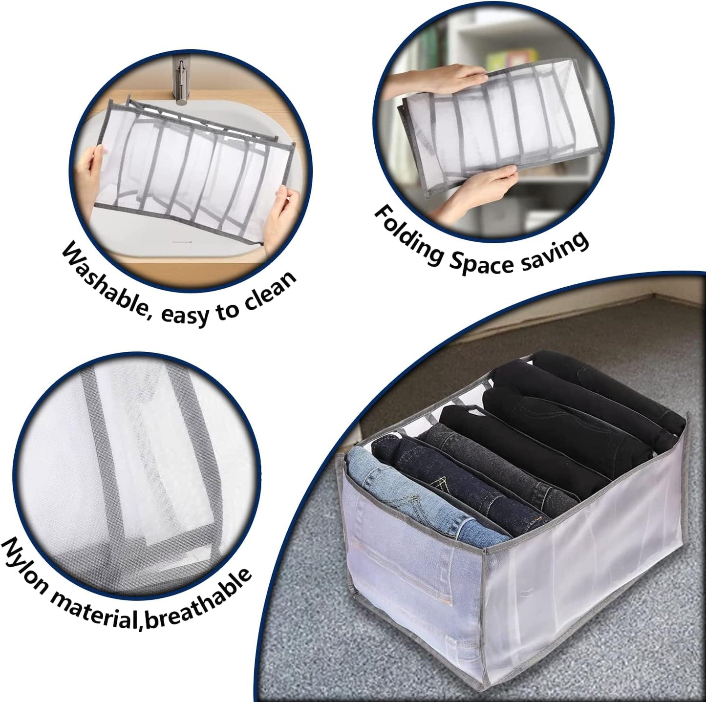 Drawer Organizer, 7 Compartments - 36x23x17cm