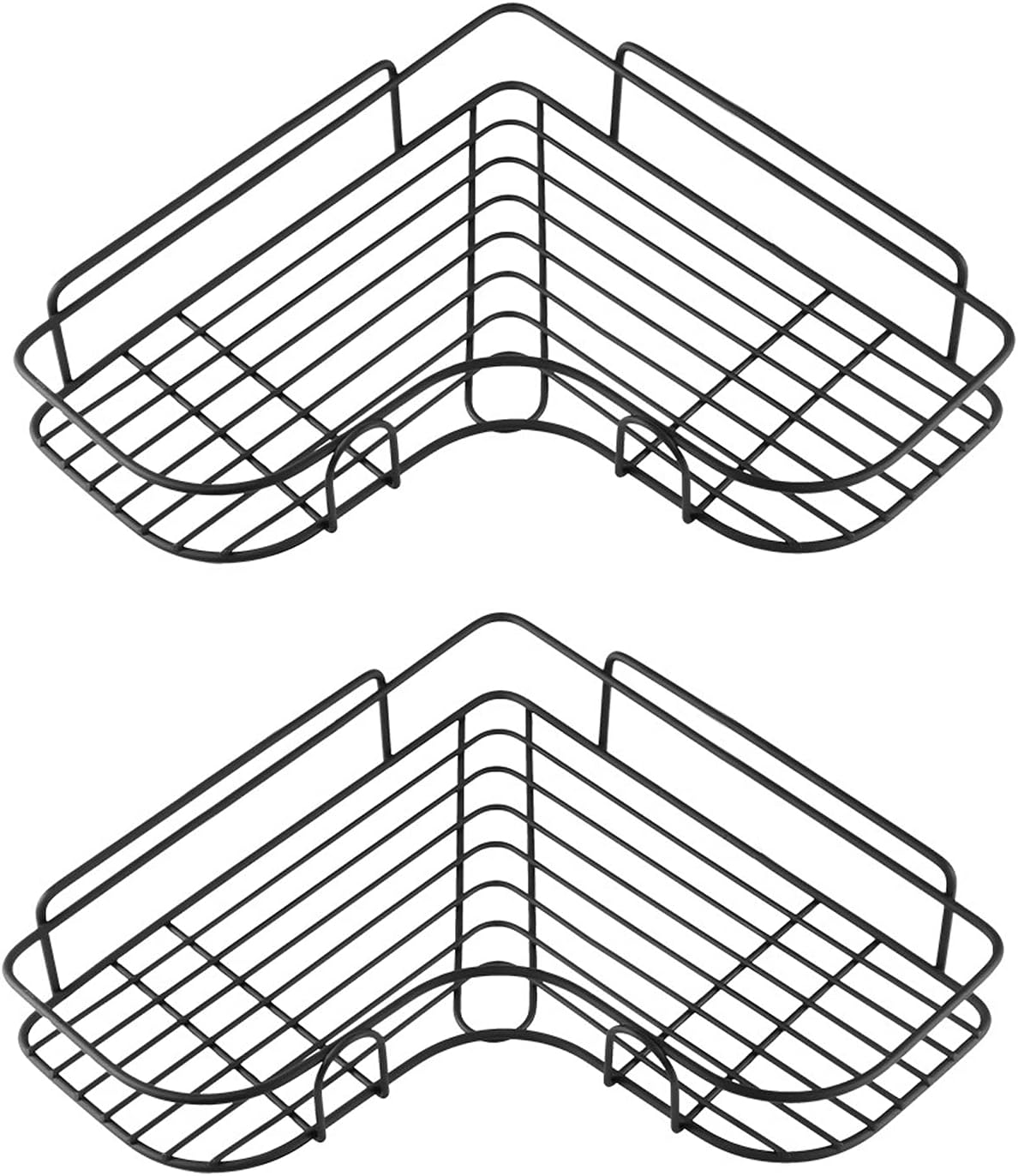 رف زاوية معدن لاصق للاستحمام - وداعًا لفوضى الحمام!