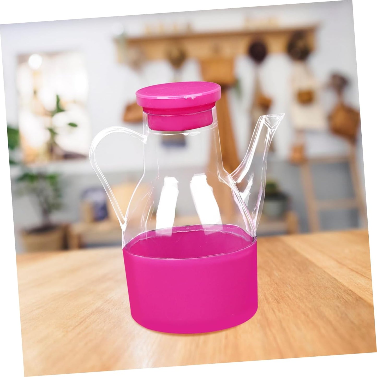 ابريق زيت متعدد الوظائف وحاويات التوابل للمطبخ مثالية للزيت والخل وصلصة الصويا والتوابل السائلة الأخرى 15×12 سم