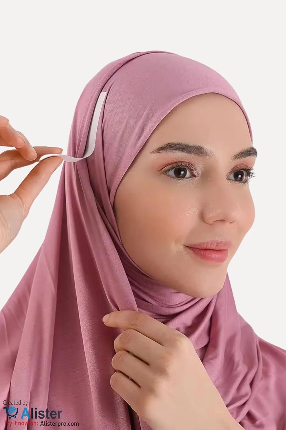 شريط لاصق شفاف مزدوج الجوانب للملابس - لتثبيت الحجاب، في حالات الطوارئ، ويضمن مظهراً رائعاً،