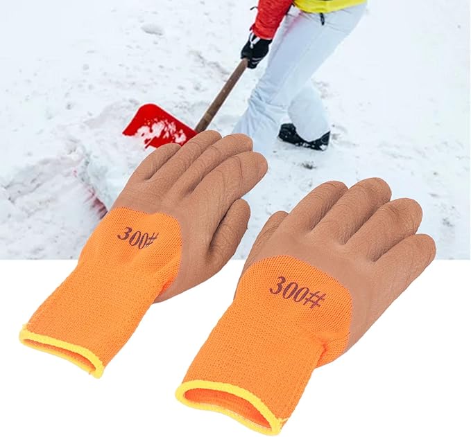 زوج من قفازات العمل الشتوية، قفازات معزولة حراريًا مقاومة للماء للرجال والنساء