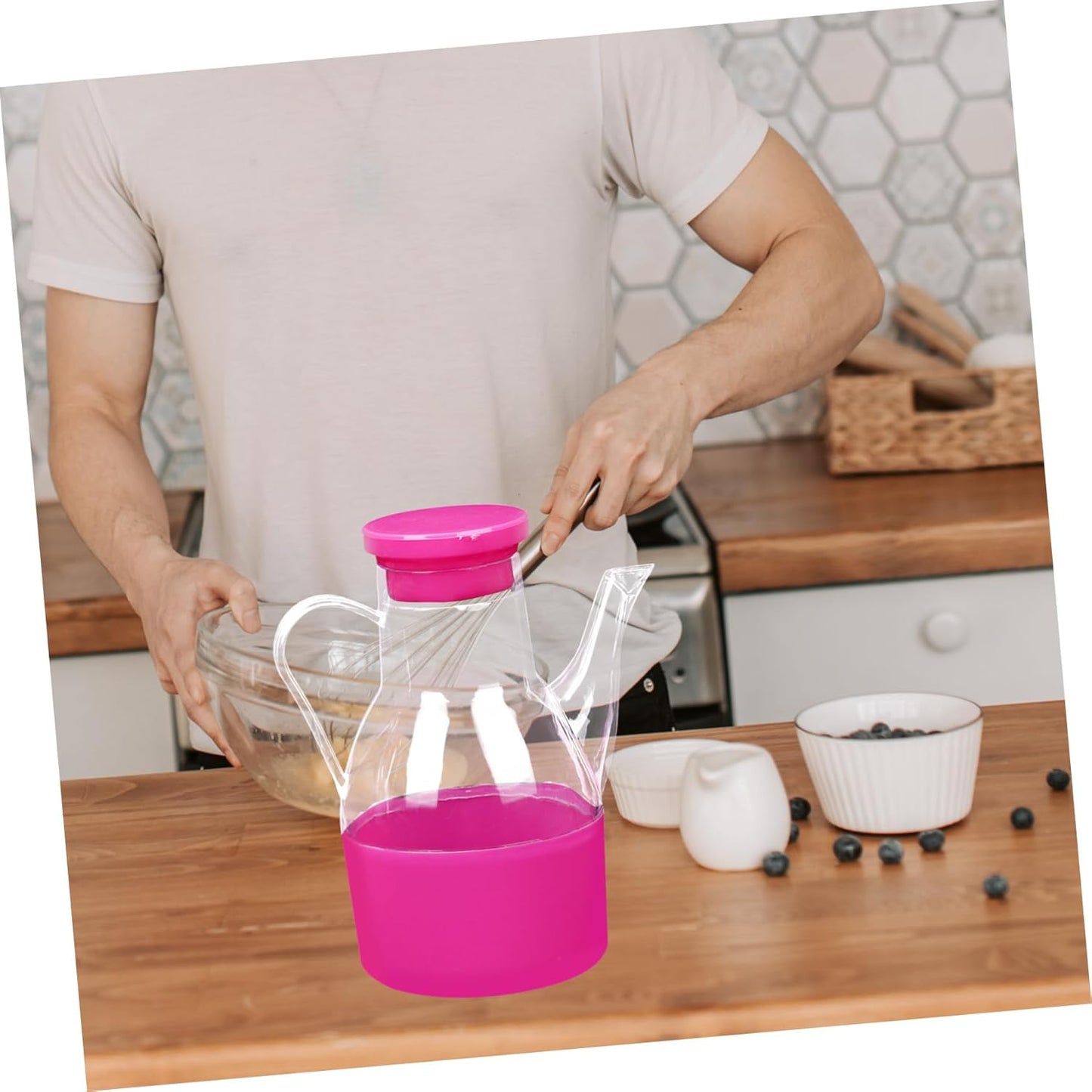 ابريق زيت متعدد الوظائف وحاويات التوابل للمطبخ مثالية للزيت والخل وصلصة الصويا والتوابل السائلة الأخرى 15×12 سم