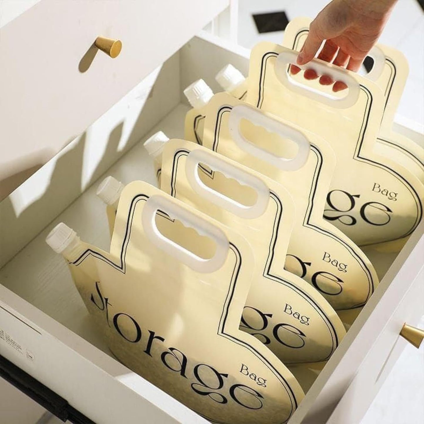 🍚 أكياس تخزين محكمة الإغلاق متعددة الحبوب  طزاجة محكمة، وأناقة تنساب في مطبخك