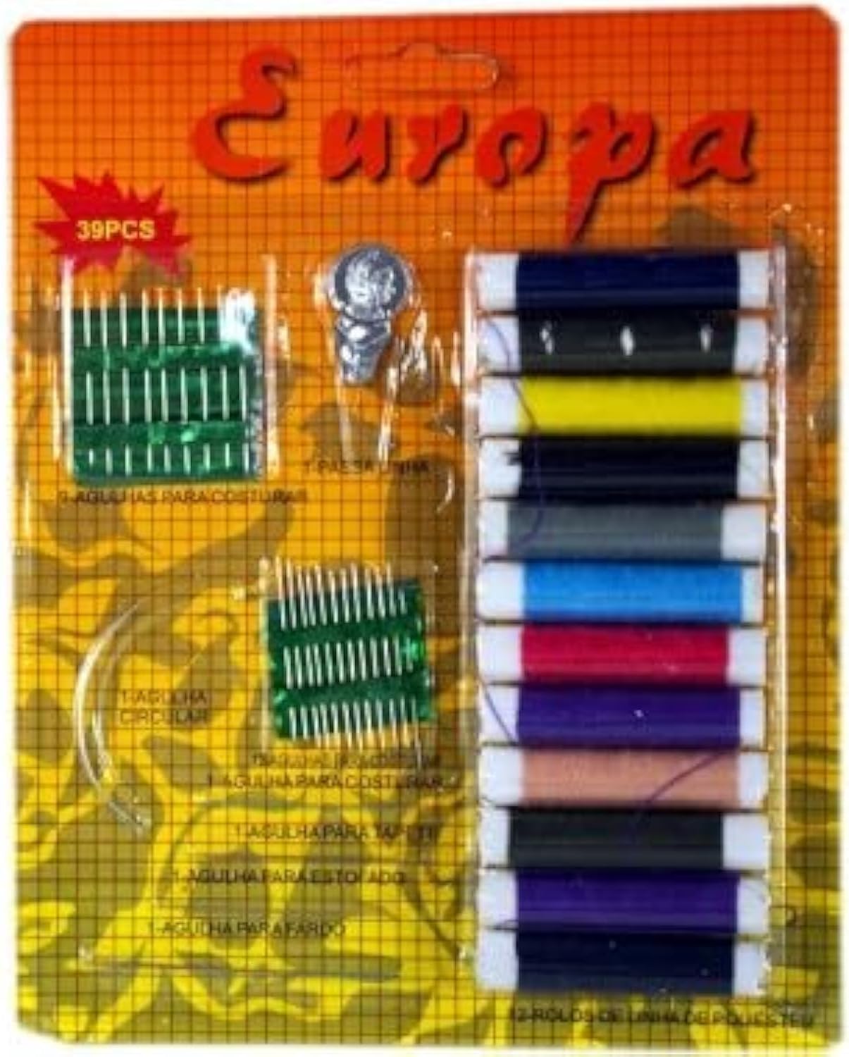 مجموعة خياطة يدوية 39 قطعة - حل سريع وعملي لكل طارئ!