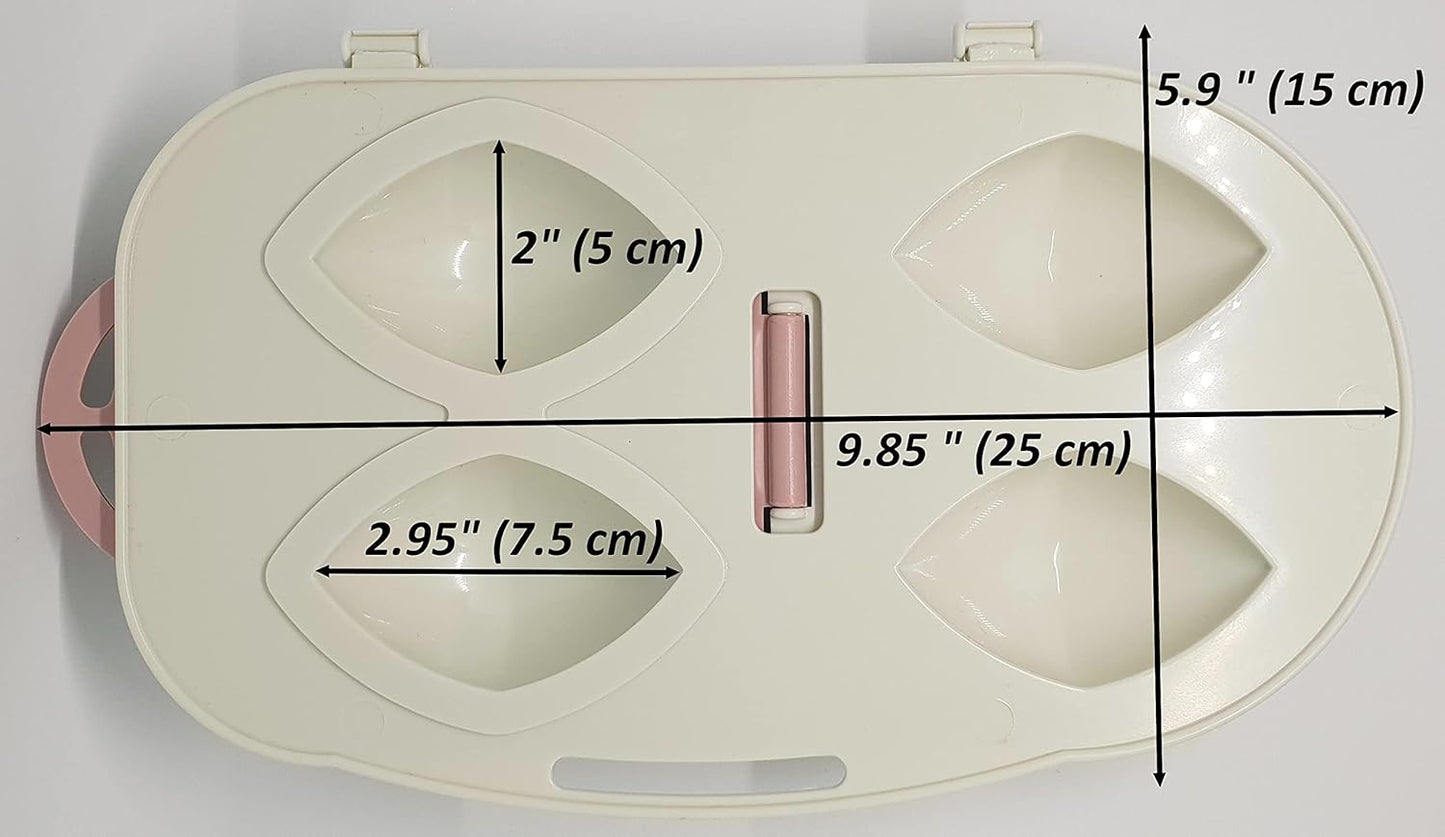 قالب كبة عملي، جهاز كرات اللحم المحشوة، قالب صنع كرات اللحم المحشوة - قالب ضغط للكفتة التركية، متعدد الألوان