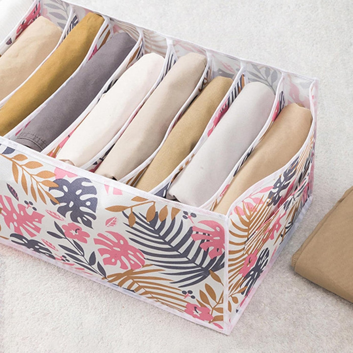 منظم صندوق ملابس داخلية 7 قواطع 36×17×12 سم - وداعًا لفوضى الخزانة!