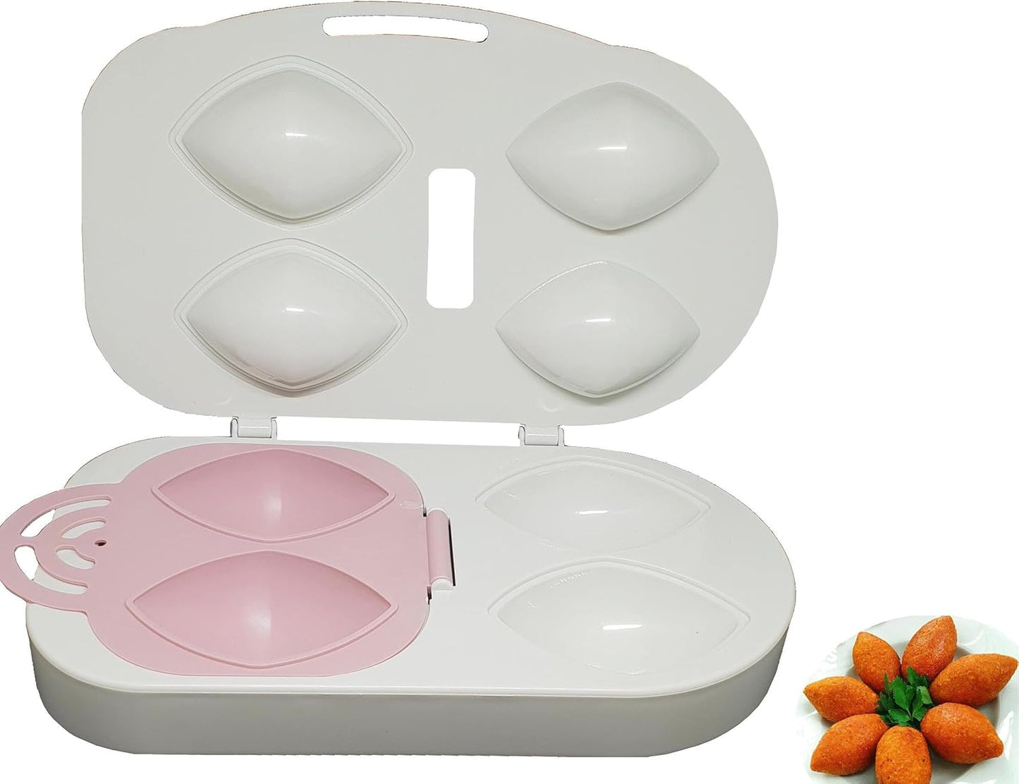 قالب كبة عملي، جهاز كرات اللحم المحشوة، قالب صنع كرات اللحم المحشوة - قالب ضغط للكفتة التركية، متعدد الألوان