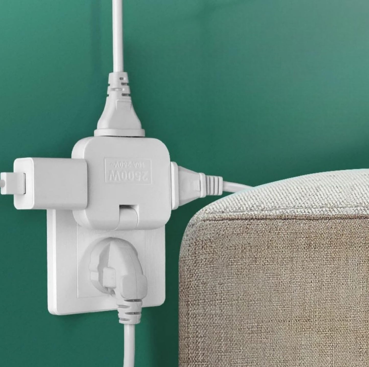 Triple Free-Moving Power Distributor