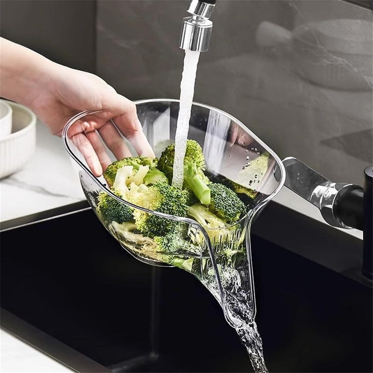 Acrylic food strainer
