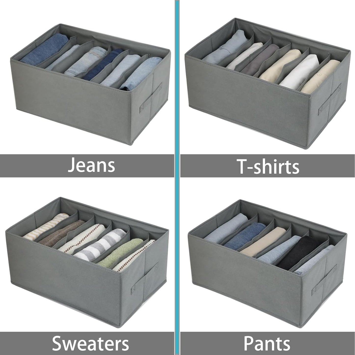 منظم أدراج وملابس داخلية قابل للطي  9 أقسام 34×25×17سم  – وداعًا للفوضى!