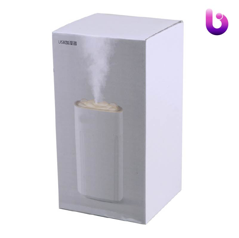 مبخرة الكترونية جهاز ترطيب وتبخير أسطواني الشكل – يعمل بمنفذ USB (350 مل)
