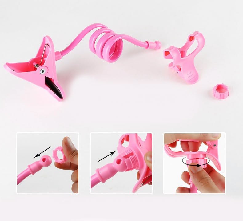 Flexible phone stand for car or home