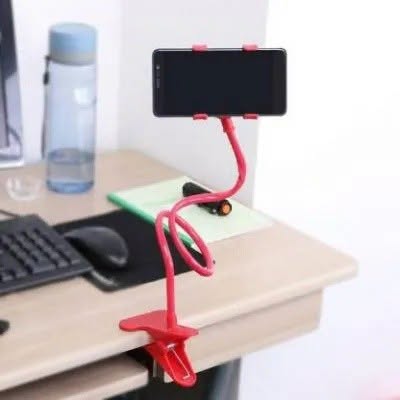 Flexible phone stand for car or home