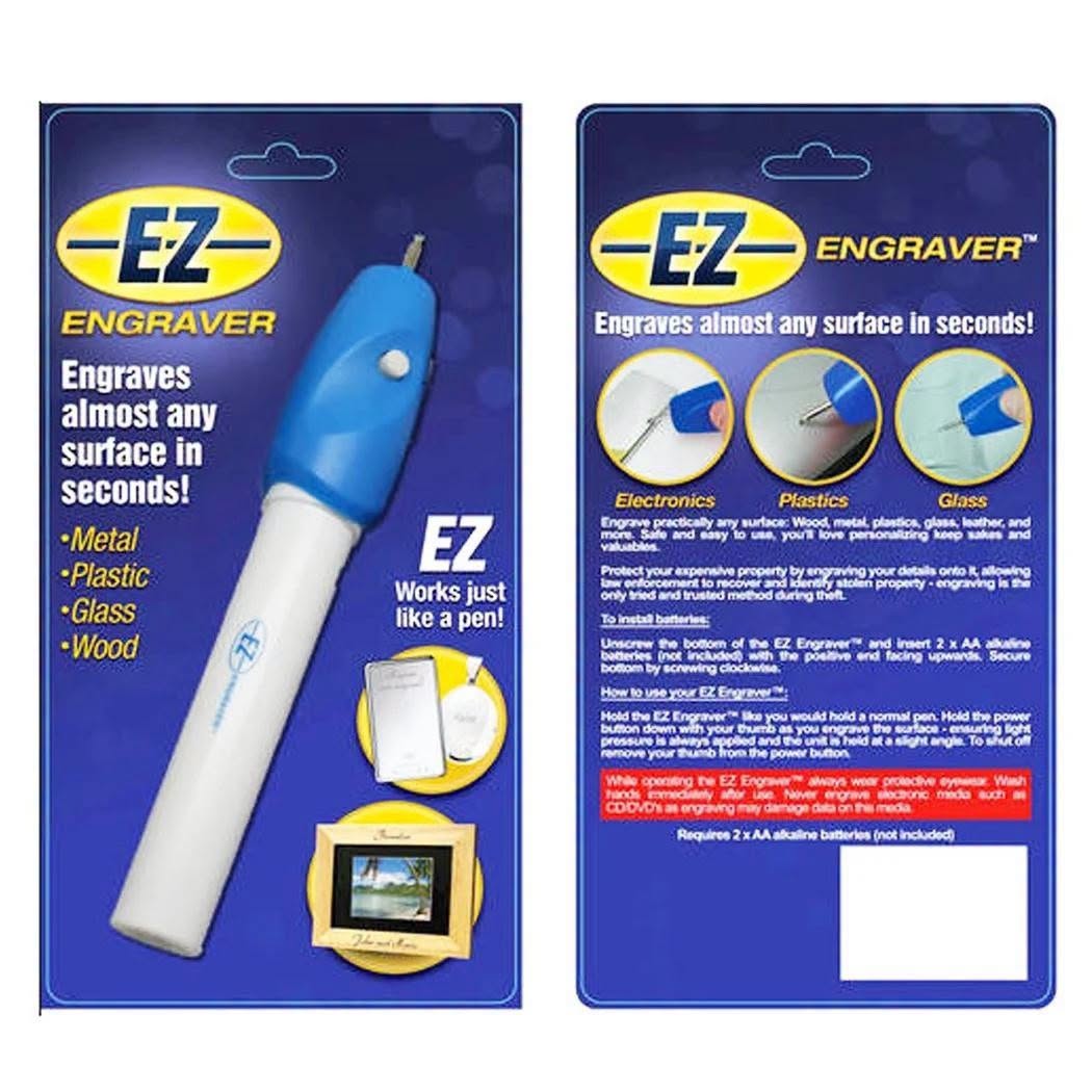 قلم نقش كهربائي EZ Engraver - قلم نقش للخشب والمعادن والزجاج والحجر والمجوهرات