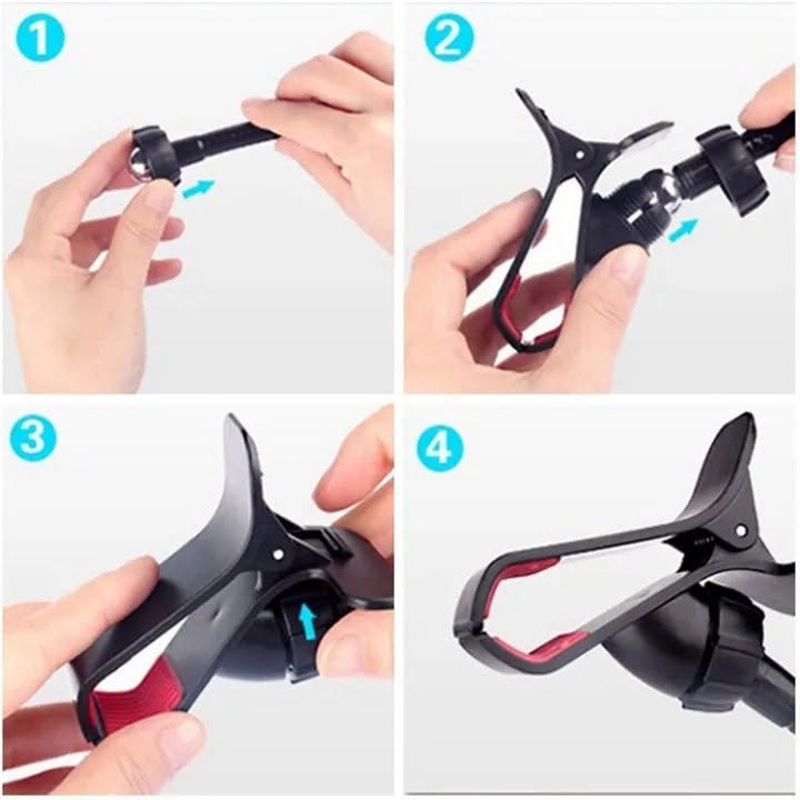 Flexible phone stand for car or home