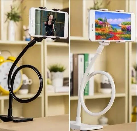 Flexible phone stand for car or home