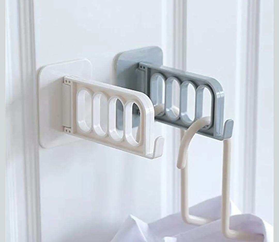 Double-sided adhesive wall-mounted clothes hanger, for organizing bedrooms and saving space, multi-purpose, for home hanging