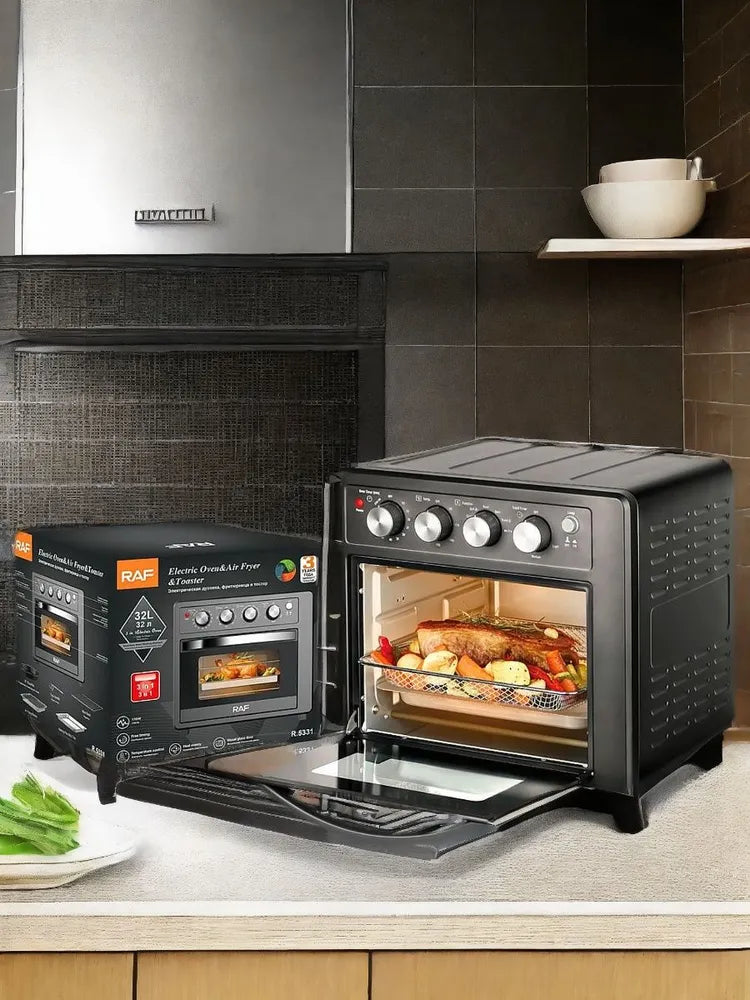 3 في 1  - فرن كهربائي - قلاية هوائية - توستر  RAF  – موديل R.5331 25 لتر - 1700 واط