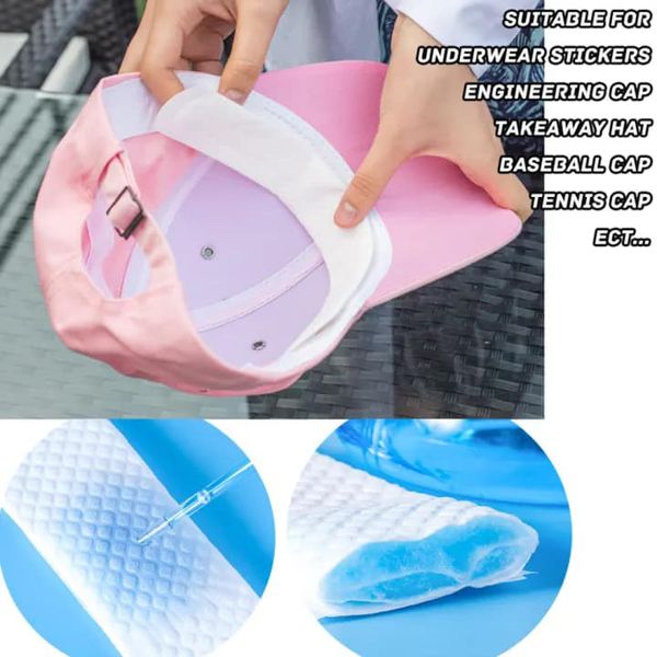 لصقات عرق لطوق القميص والقبعة ١٠ قطع