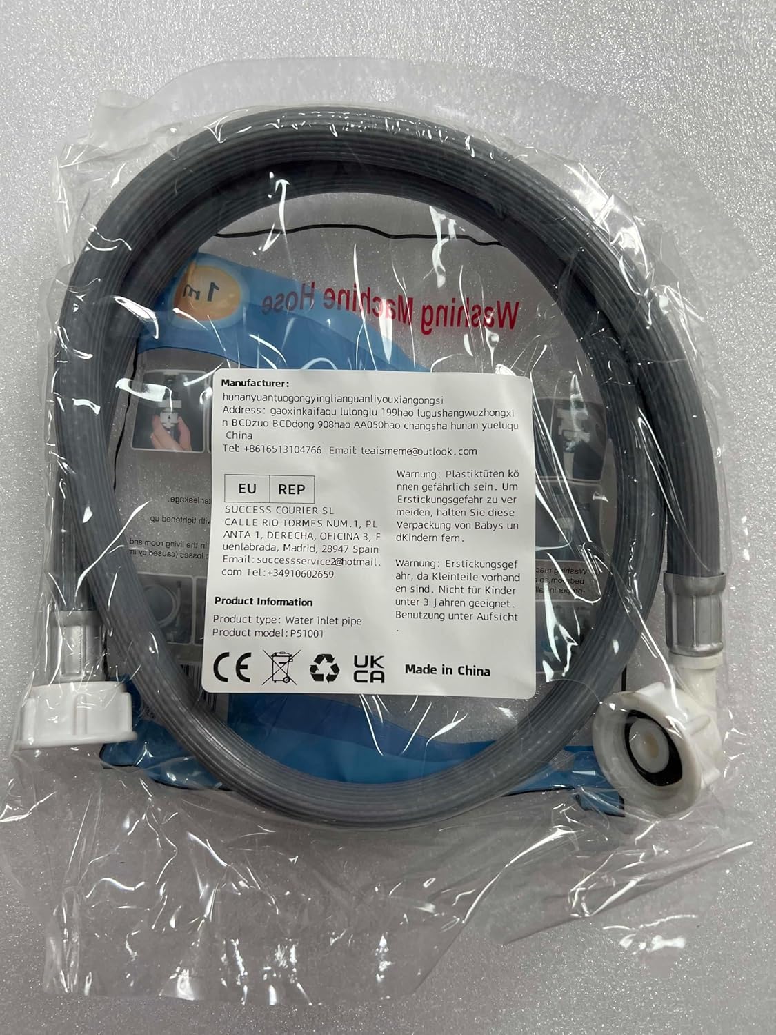 خرطوم مدخل الغسالة، خرطوم مدخل الغسالة، خرطوم مدخل عالمي بطول 1.5 متر للغسالات وغسالات الأطباق، خرطوم مدخل مياه 3/4 بوصة