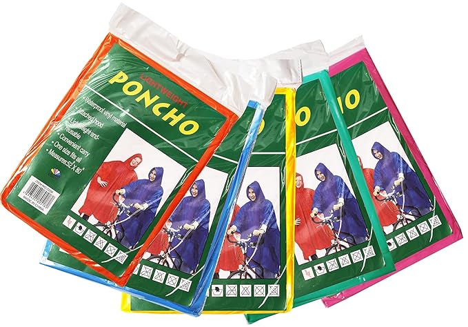 معطف واقٍ من المطر للبالغين – خفيف الوزن مع غطاء للرأس