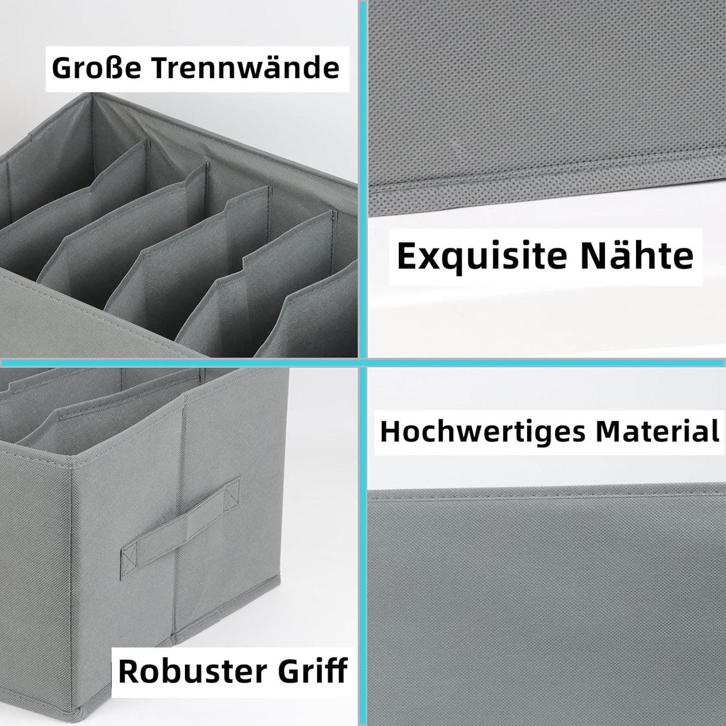 منظم أدراج وملابس داخلية قابل للطي  9 أقسام 34×25×17سم  – وداعًا للفوضى!