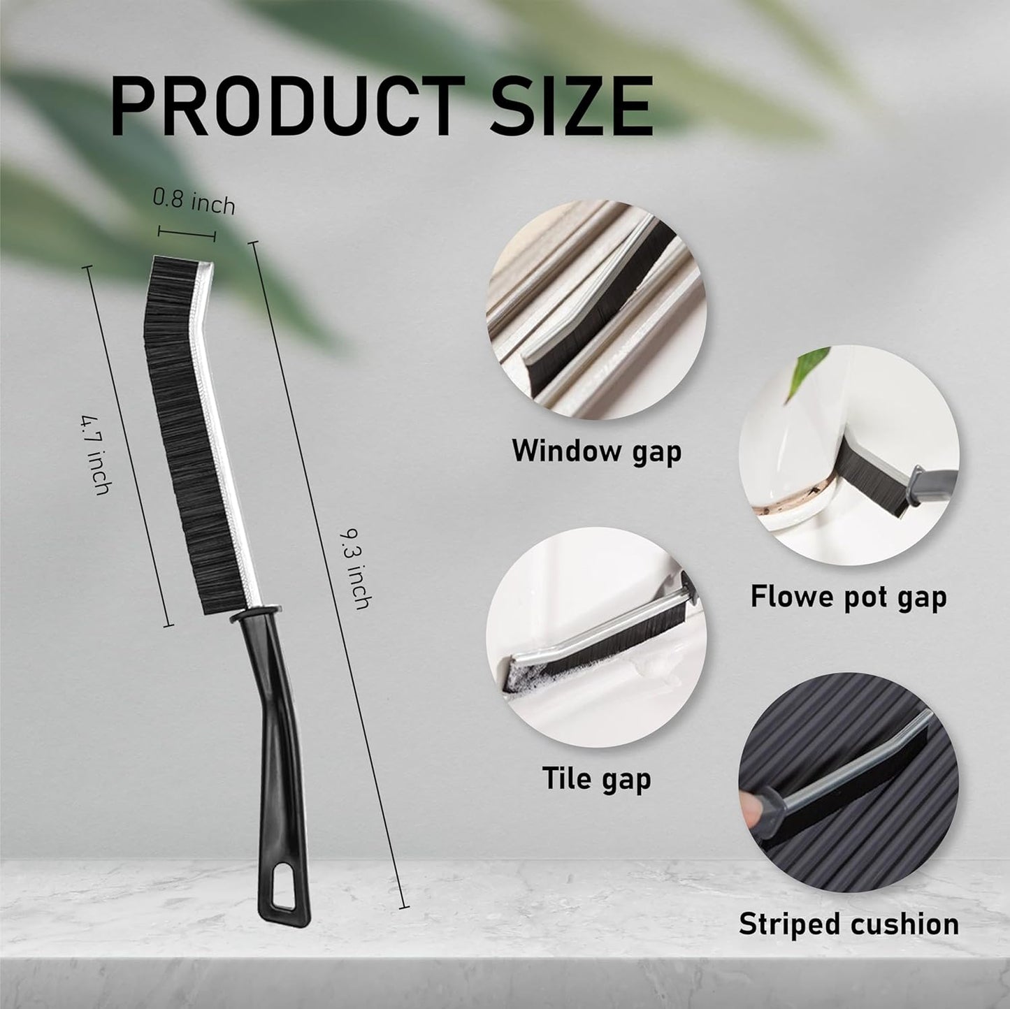 فرشاة تنظيف الشقوق ذات الشعيرات الصلبة