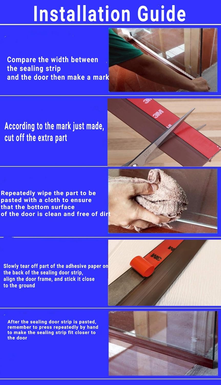 شريط مانع تسرب الأبواب والنوافذ من السيليكون ابيض – راحة، نظافة، وهدوء لمنزلكم!