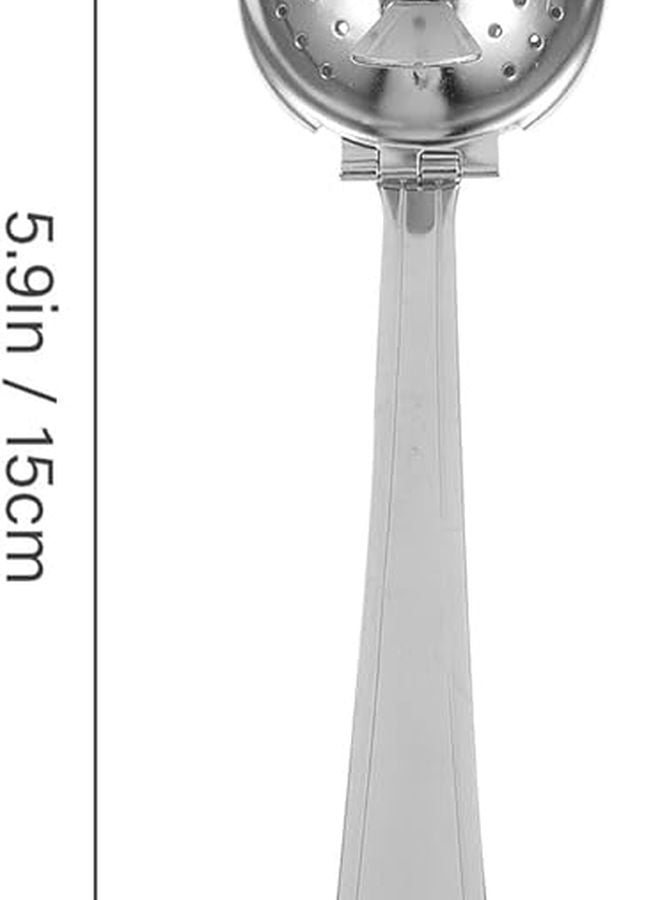 Stainless Steel Coffee Tea Strainer Safe and Easy to Clean Silver Mesh Spoon Home Accessories Durable Loose Leaf Tea Strainer