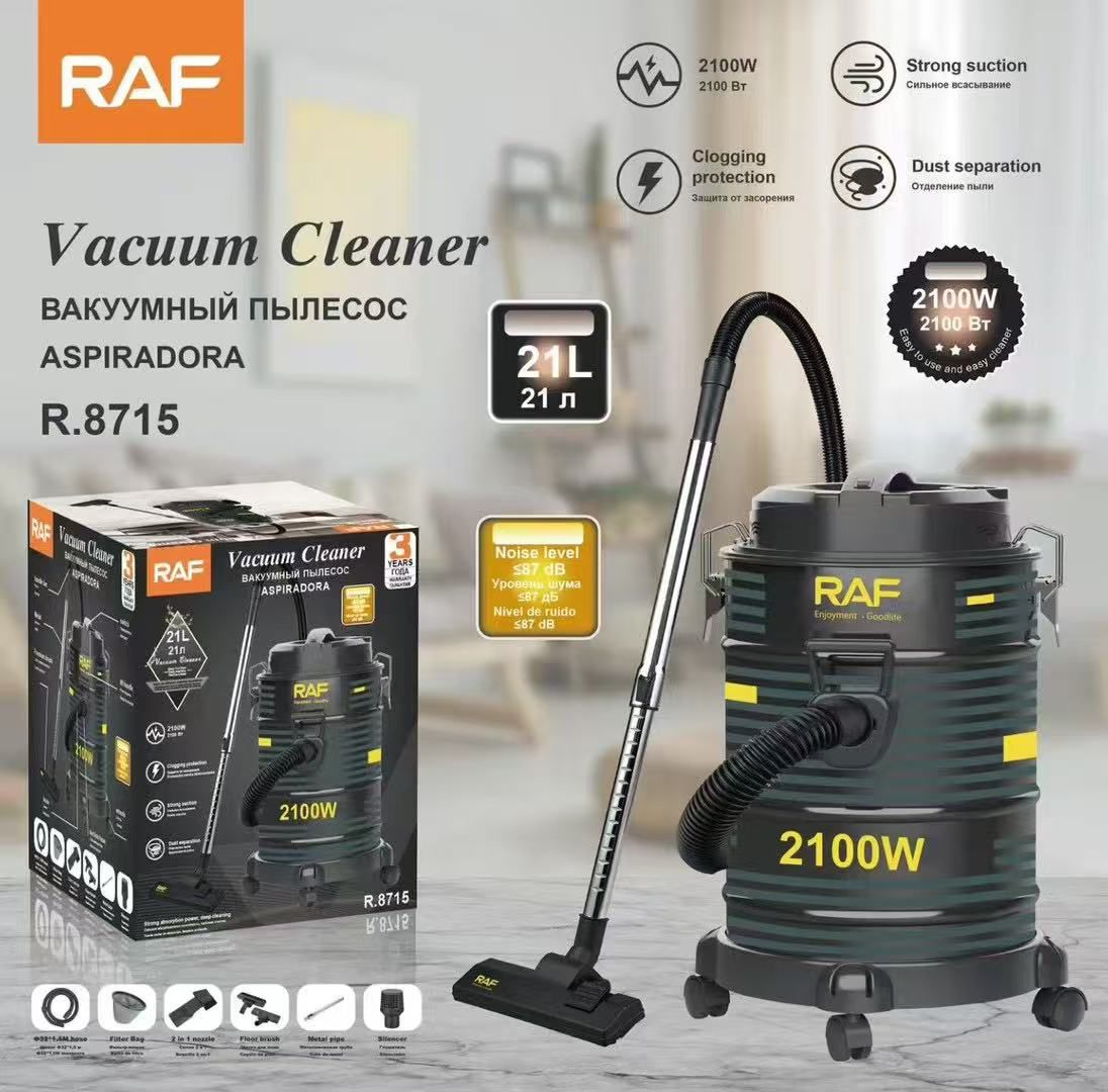RAF R.8715 Vacuum Cleaner - 21L Capacity, 2100W Power