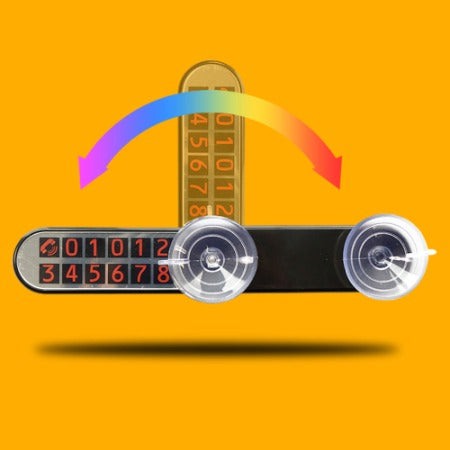 لوحة إشعار وقوف السيارات الدوارة – عرض رقم المركبة