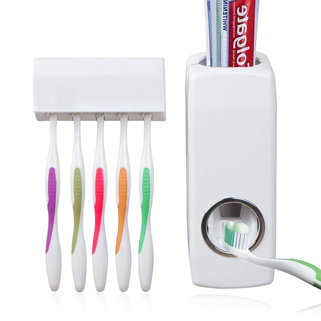 🪥 Toothpaste and Toothbrush Holder – Smart Organization and Elegance for Your Bathroom!