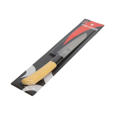 سكين ديبا، ذو حدين ، فولاذ أبيض، لمسة نهائية مصقولة، مقبض خشبي ، سكين طبخ، لليد اليسرى22 سم طول النصل 11 سم