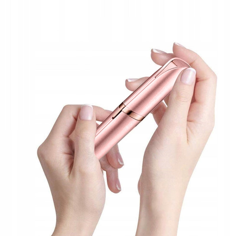 أداة إزالة شعر الحواجب والوجه على شكل أحمر شفاه - بطارية